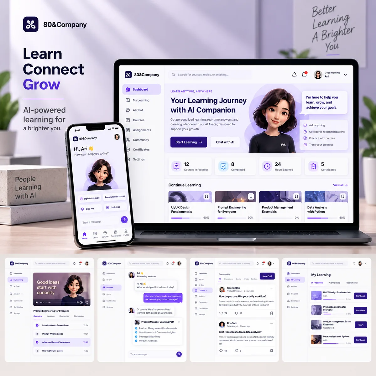 AI Avatar Chatbot & LMS Platform